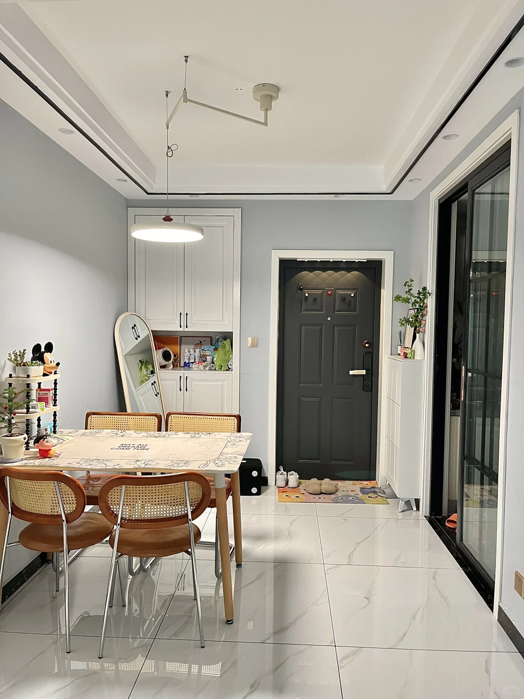 95m²三室，套内77m²，我家的户型赢麻了！