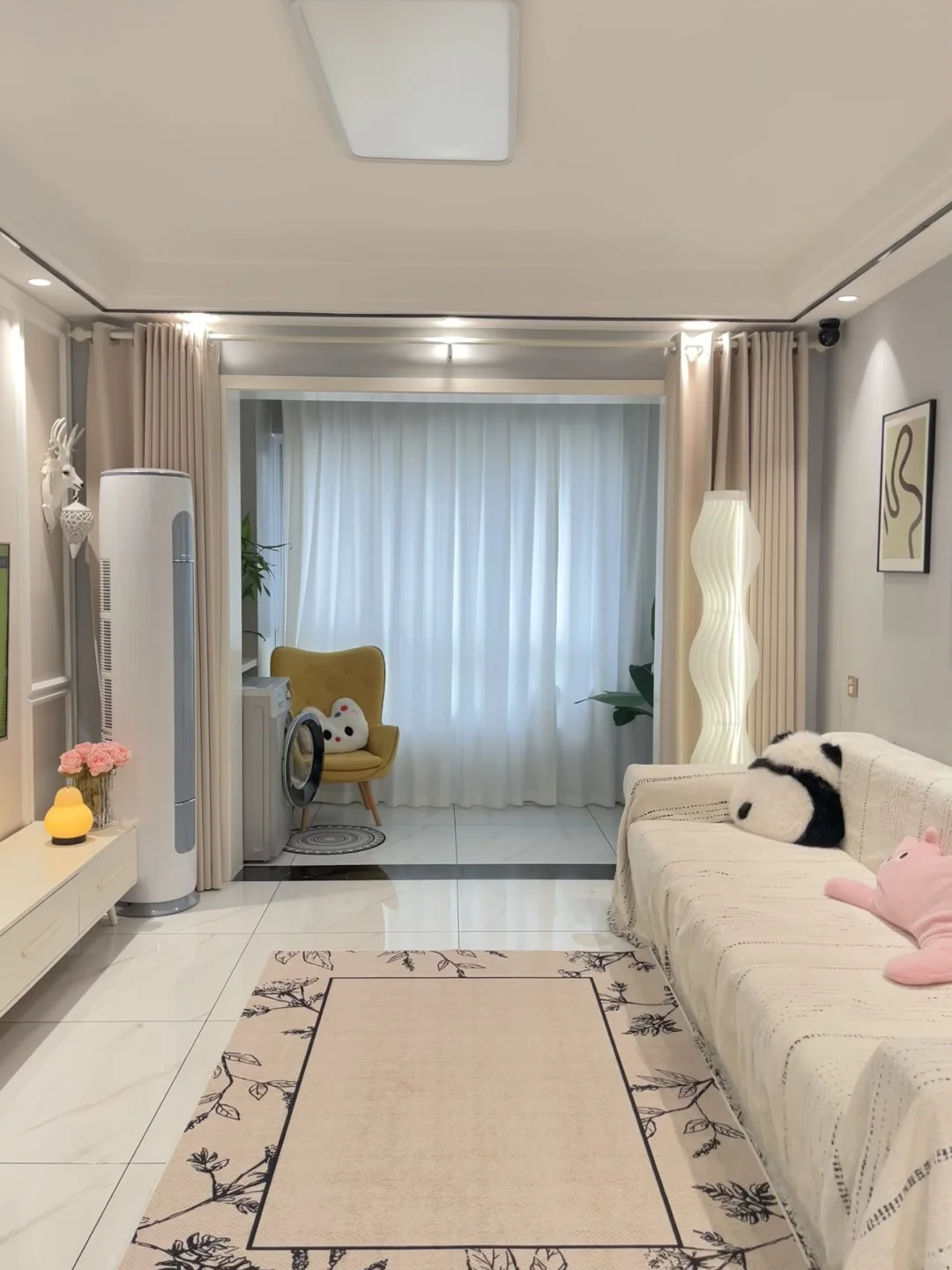 95m²三室，套内77m²，我家的户型赢麻了！