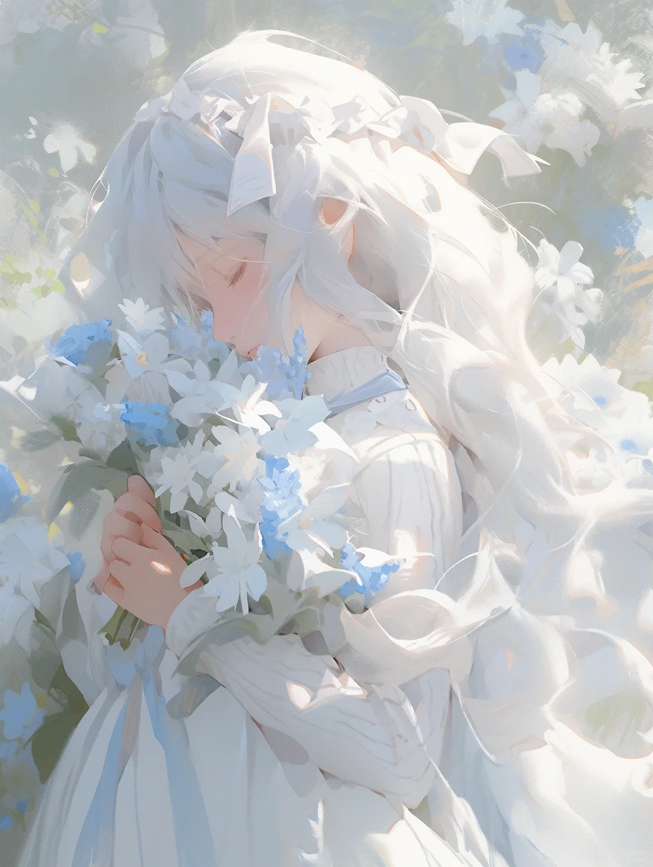 Mid journey丨对你的思念无需言表~💙
