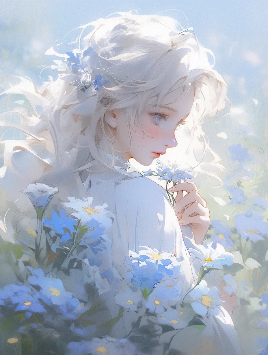 Mid journey丨对你的思念无需言表~💙
