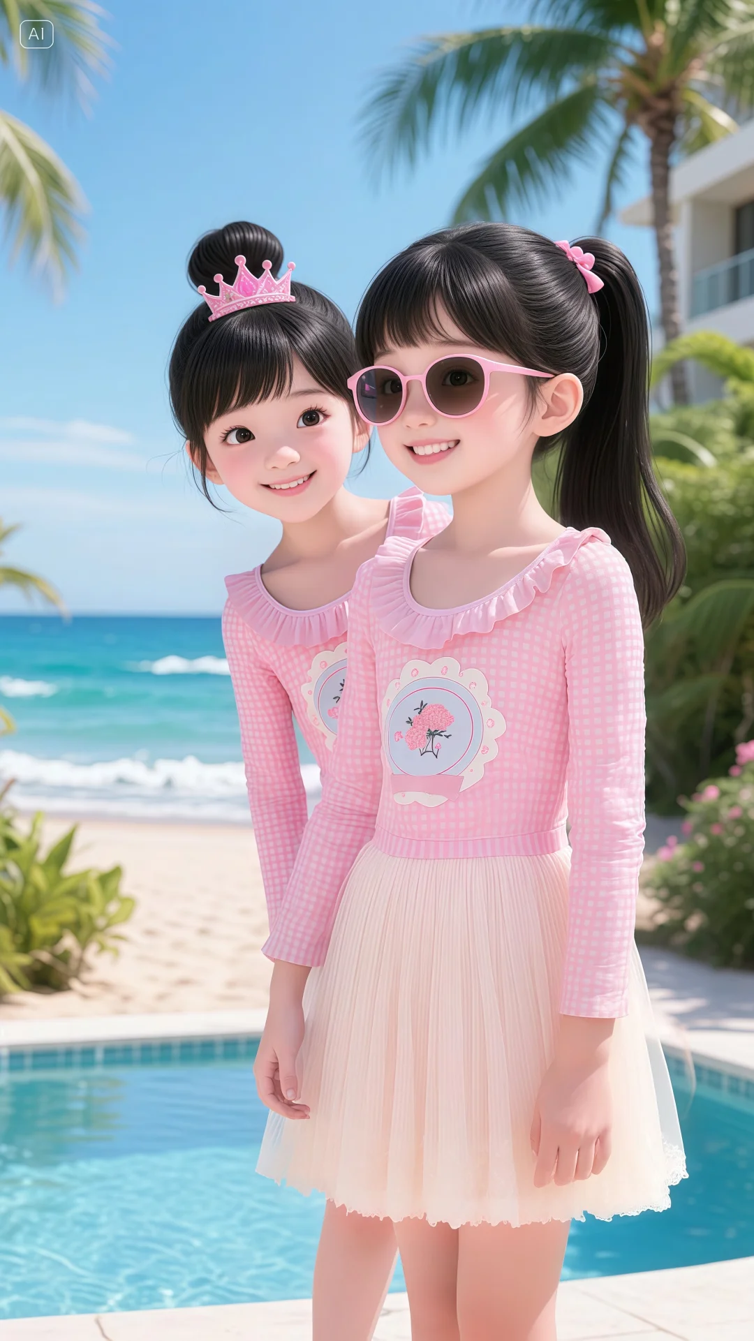 女童的泳衣也太好看了吧！