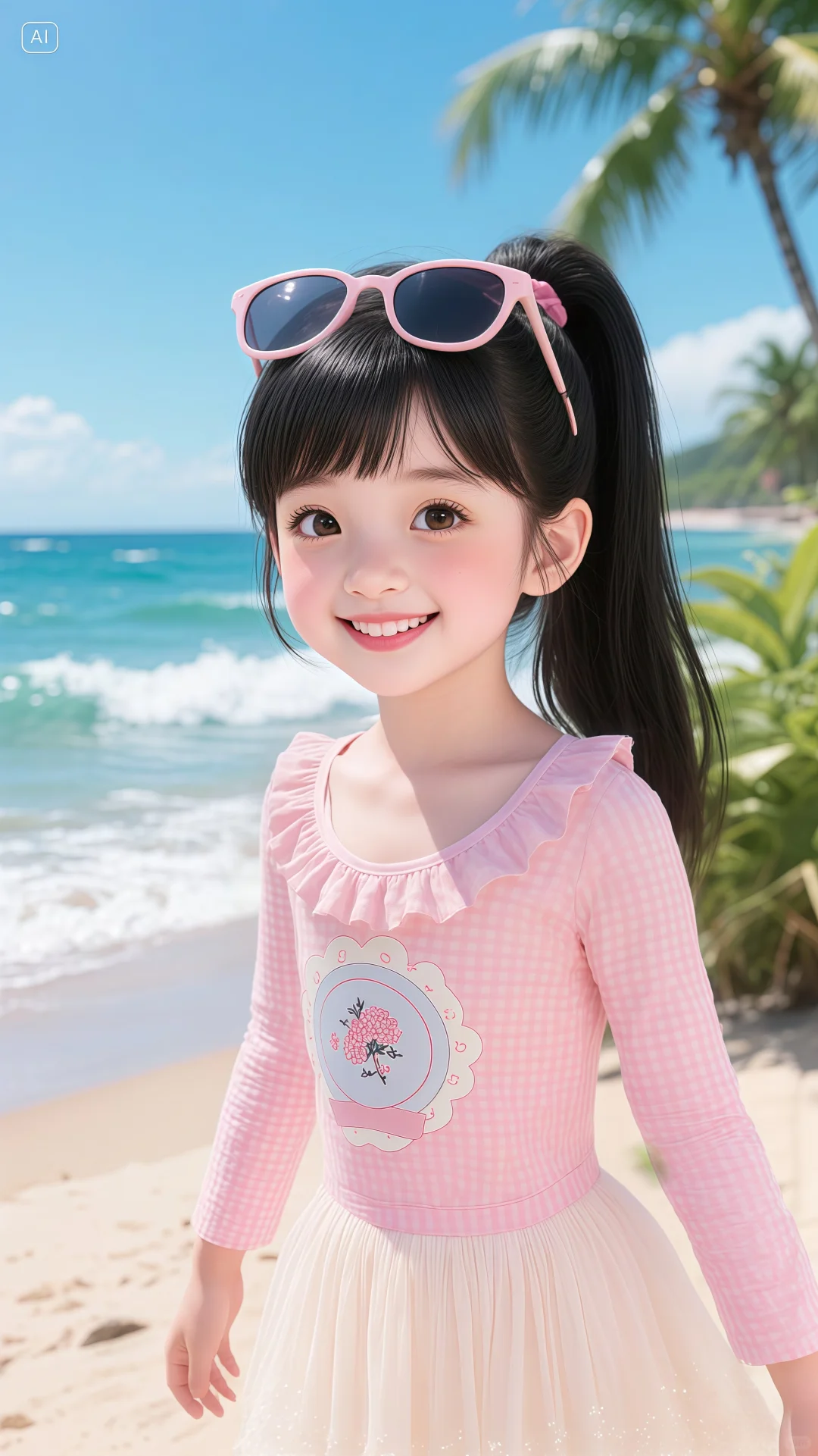 女童的泳衣也太好看了吧！