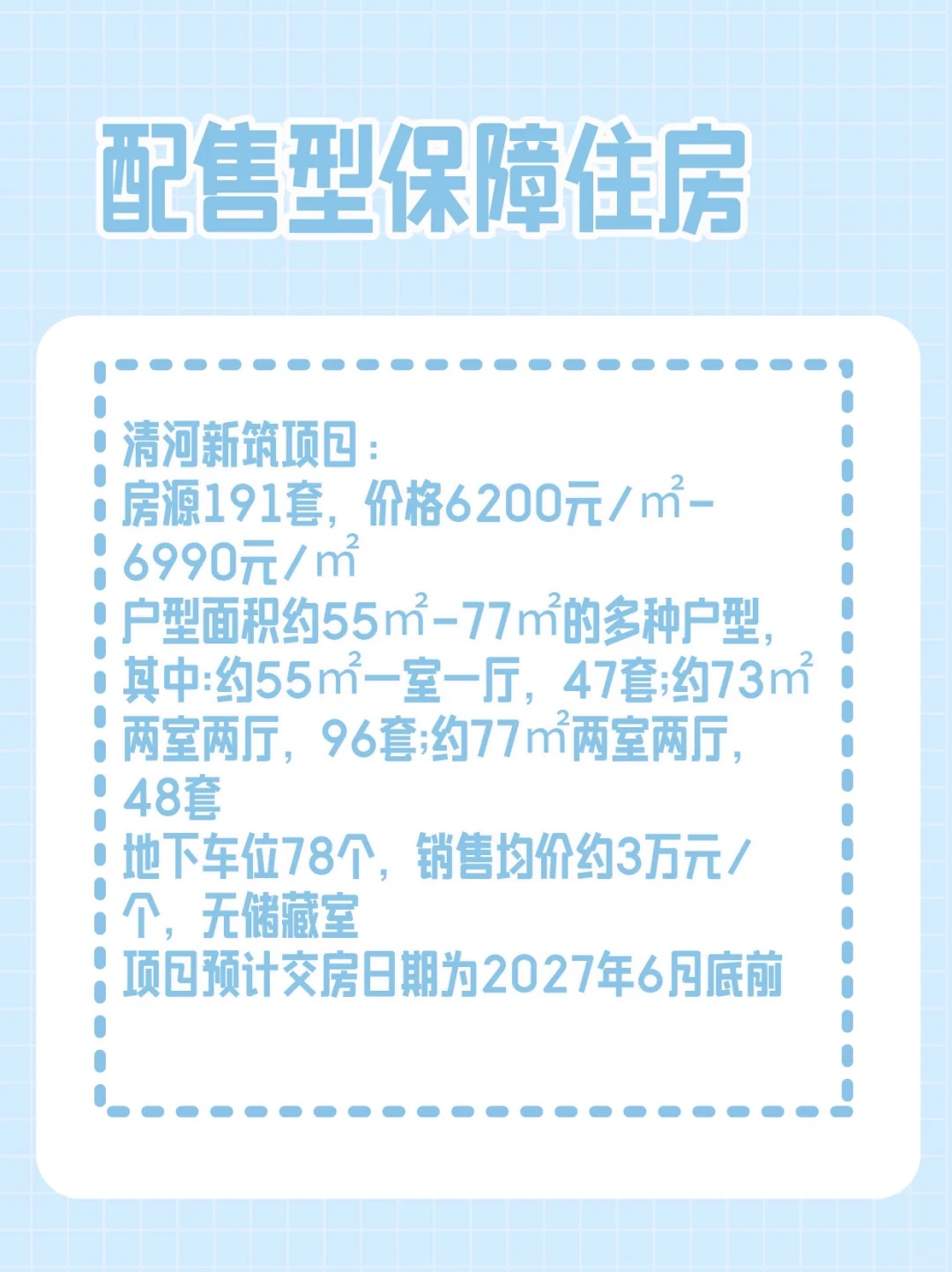 济南配售型保障房房源情况