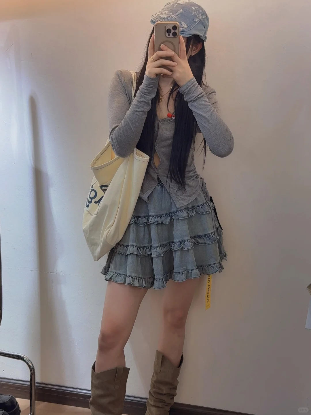 这一套真的有点甜～灰色很显白！