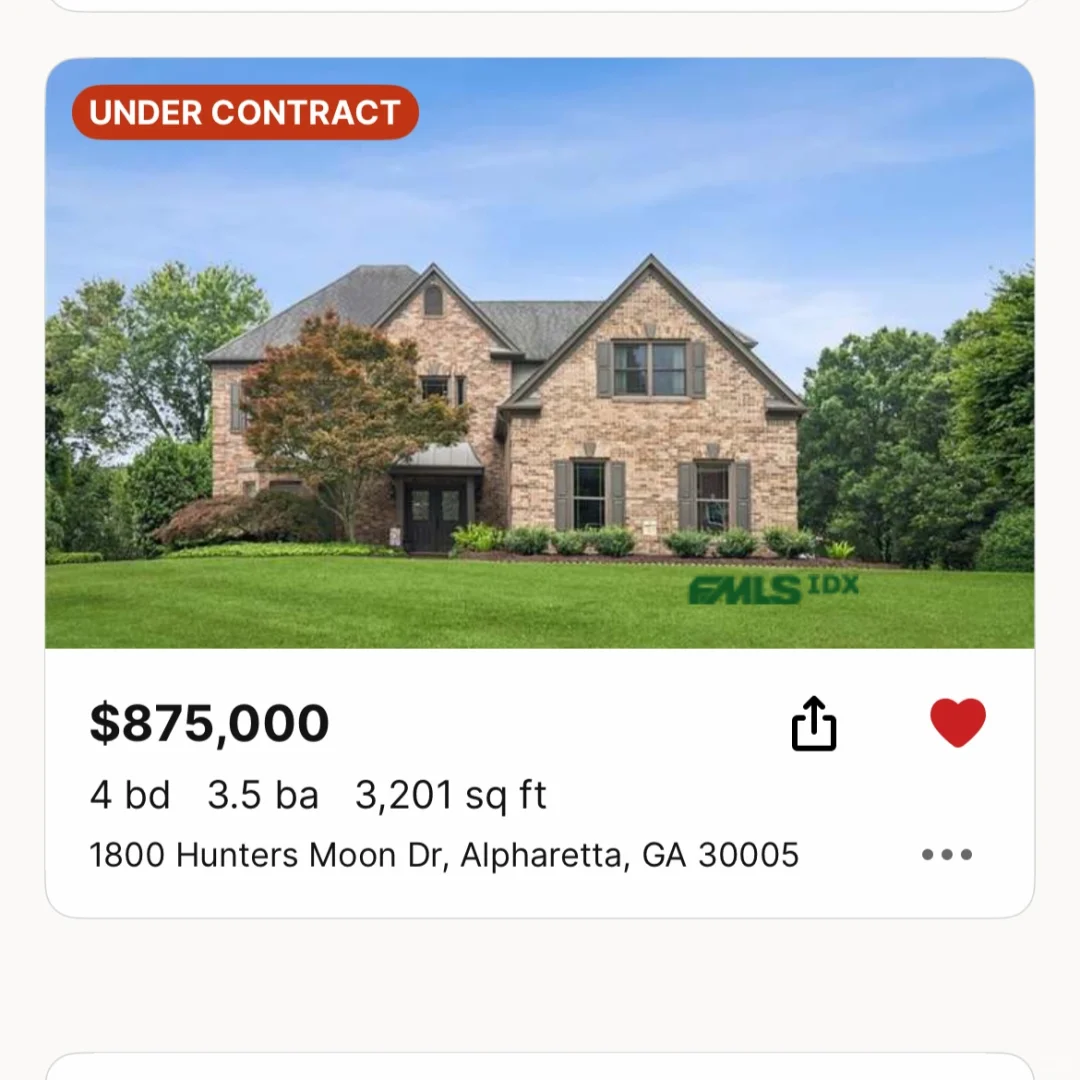亚特兰大房市🏡真的遇冷了吗？一周秒进合同