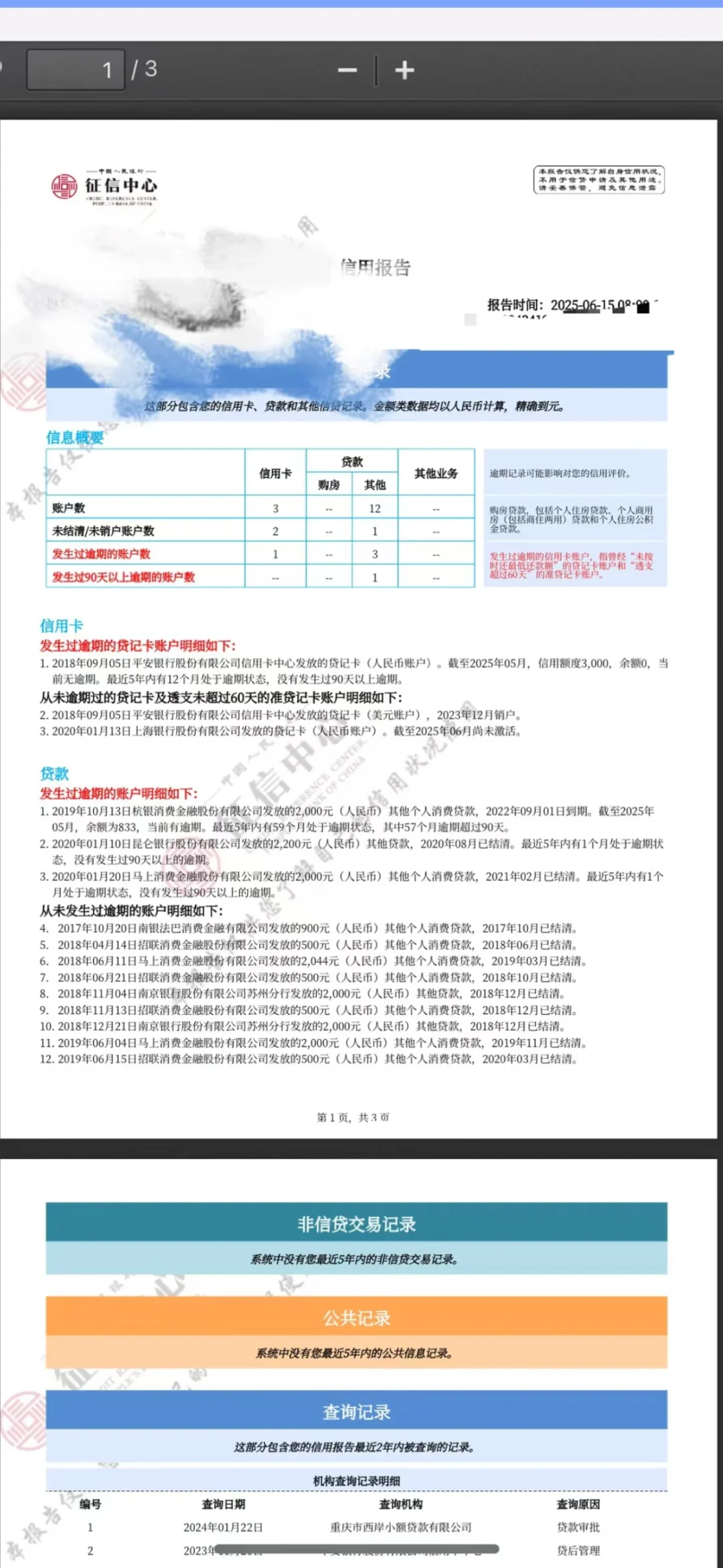 这个情况房贷可以下来吗？求大佬们看看