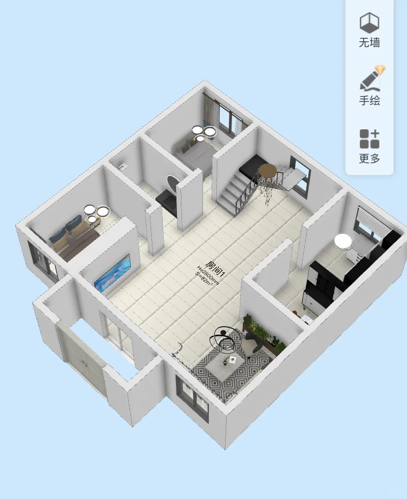 叮～后续来咯 3D立体户型图呀