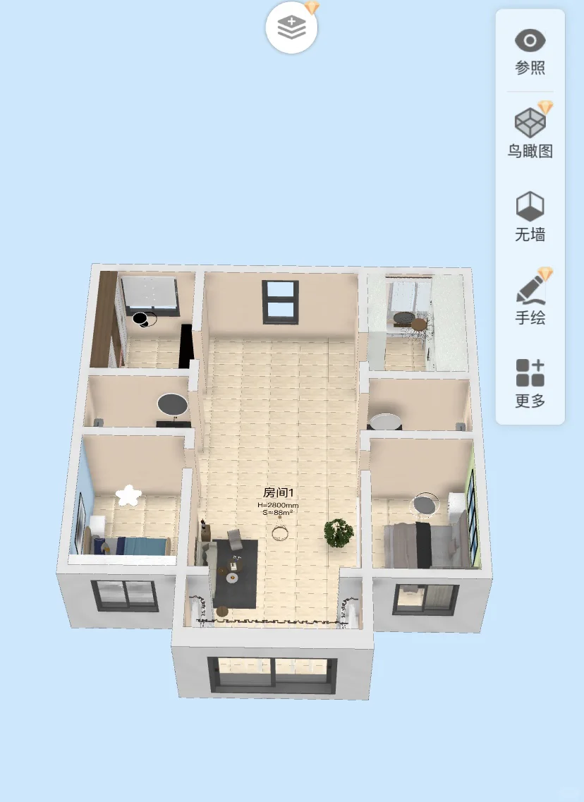 叮～后续来咯 3D立体户型图呀