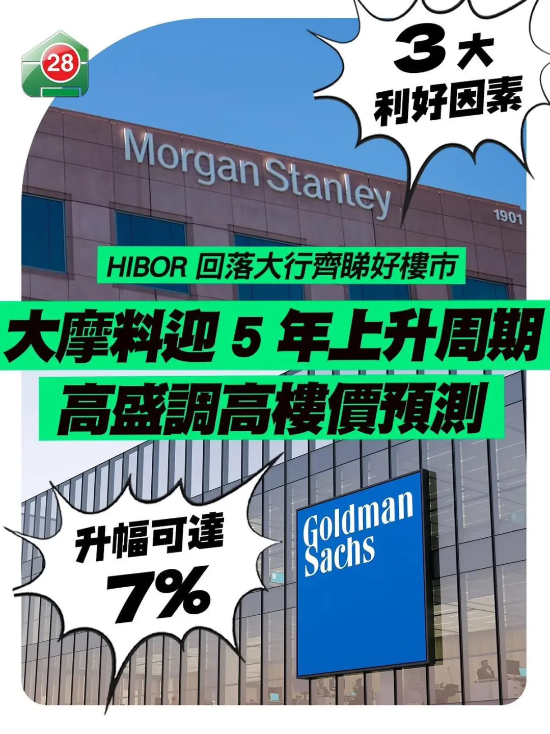 🇭🇰港聞｜大摩料香港樓市已觸底？入市時機到