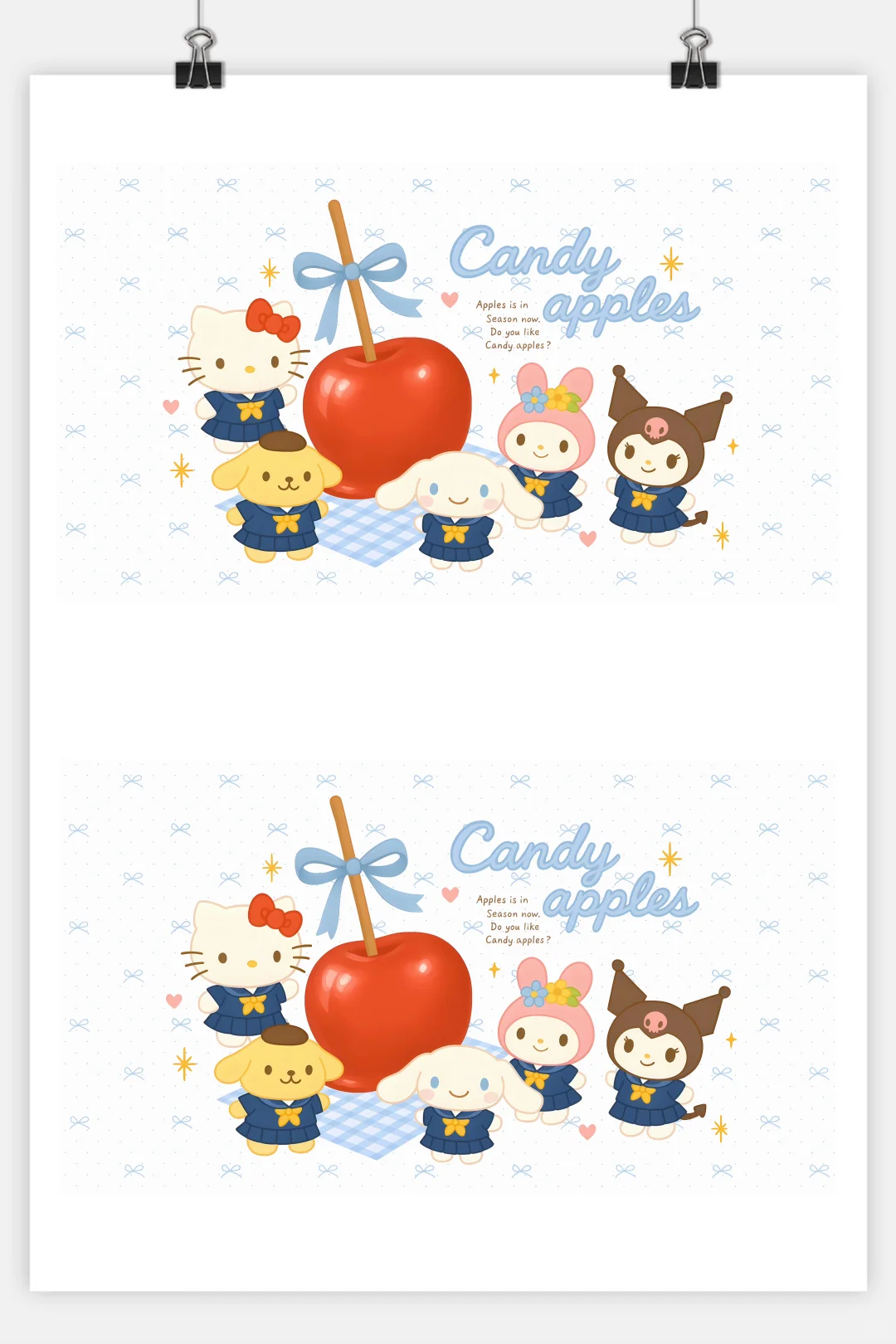 🩵三丽鸥制服系🍎平板电脑壁纸好可爱❤️
