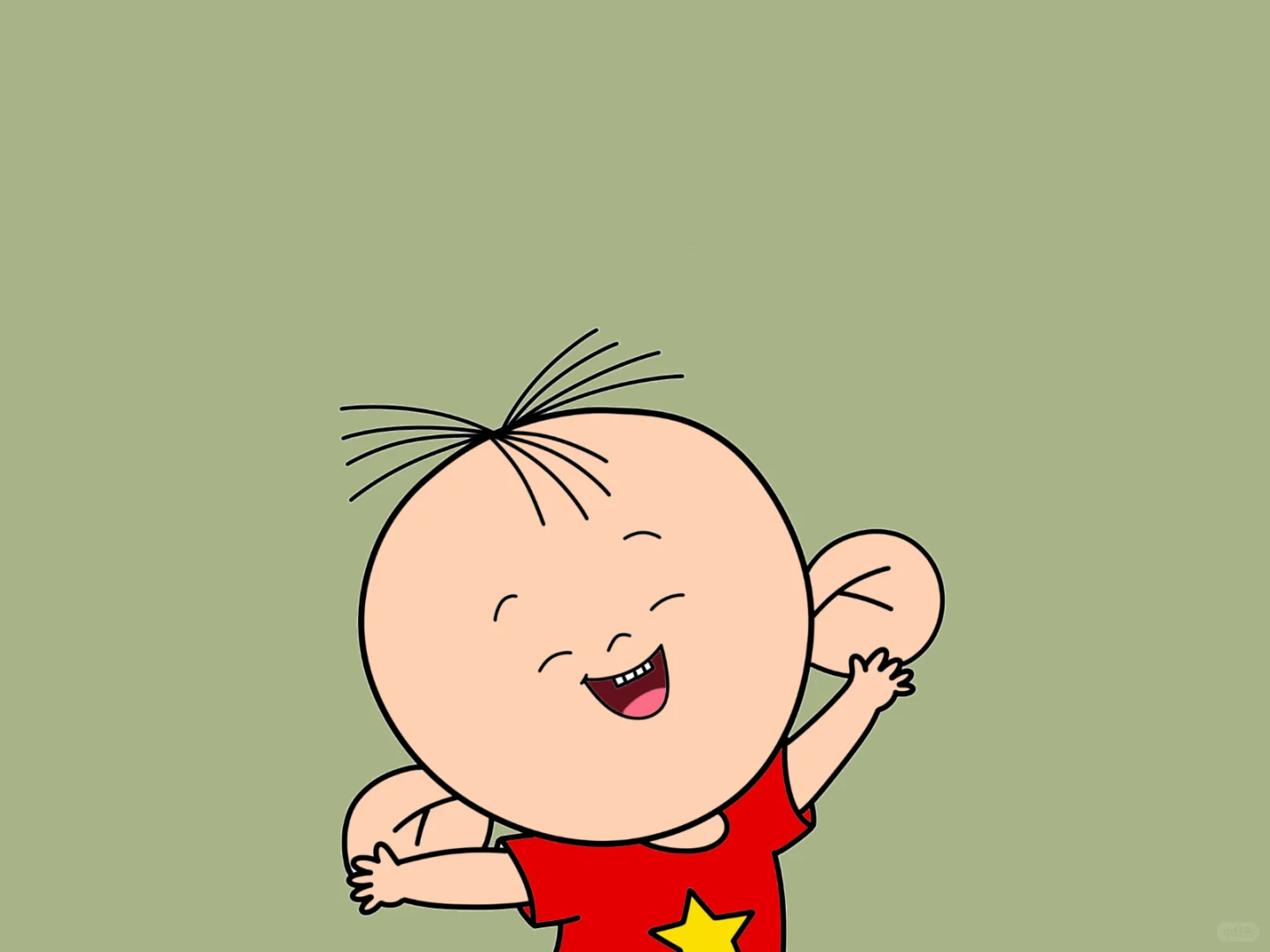 图图小宝贝电脑pad手绘护眼壁纸正向您走来