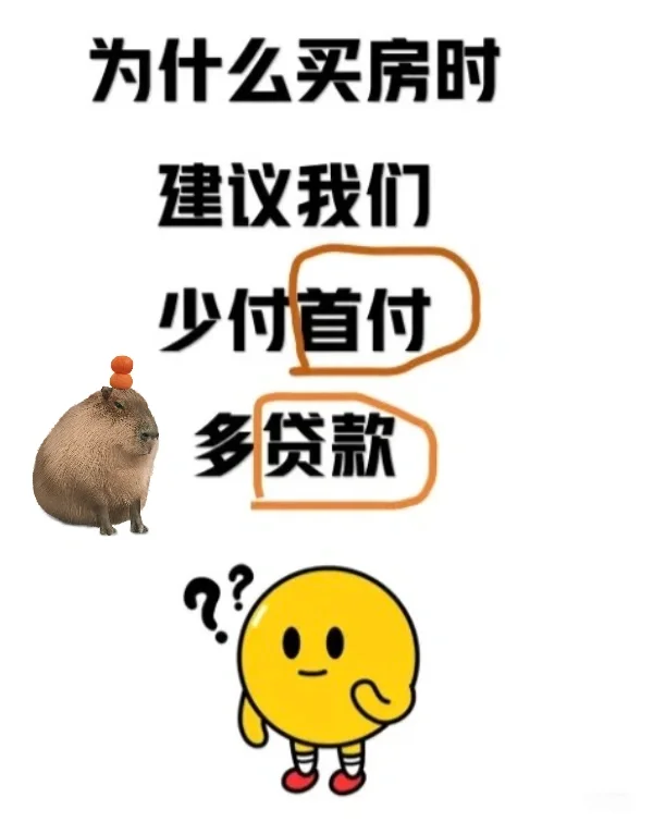 为什么建议低首付买房？