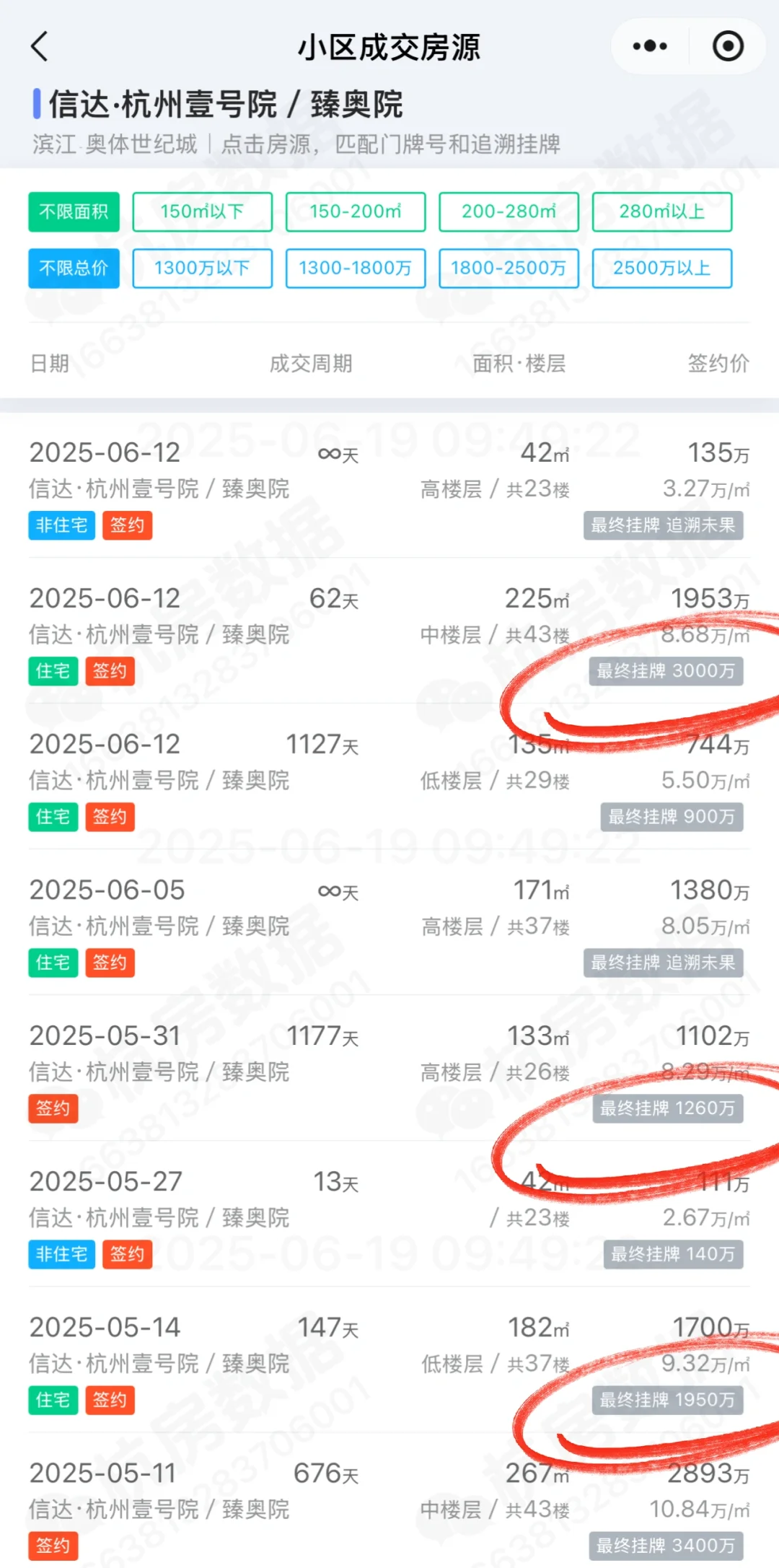 滨江奥体/萧山钱江世纪城二手5月成交一览