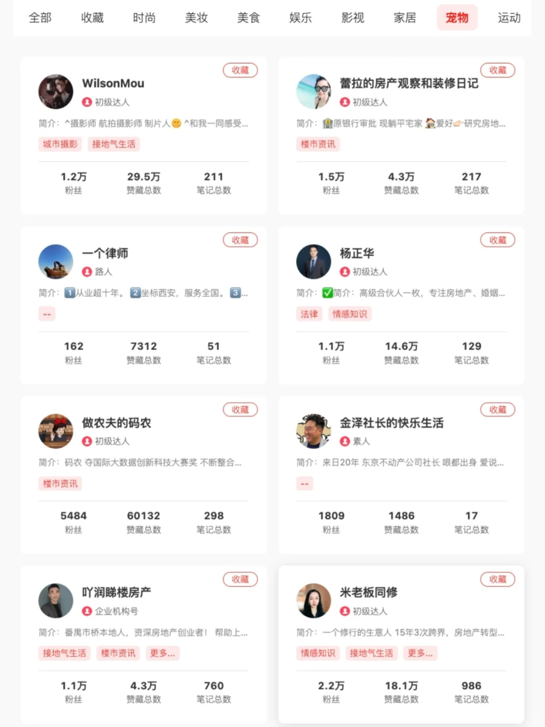 房地产博主对标账号合集