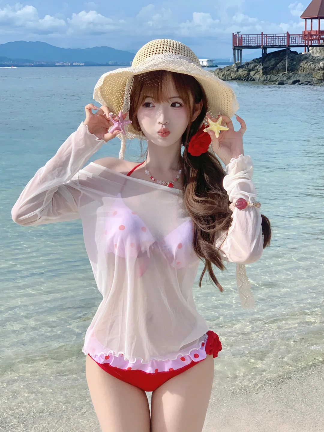 穿了喜欢的比基尼𓈒𓏸🏖️