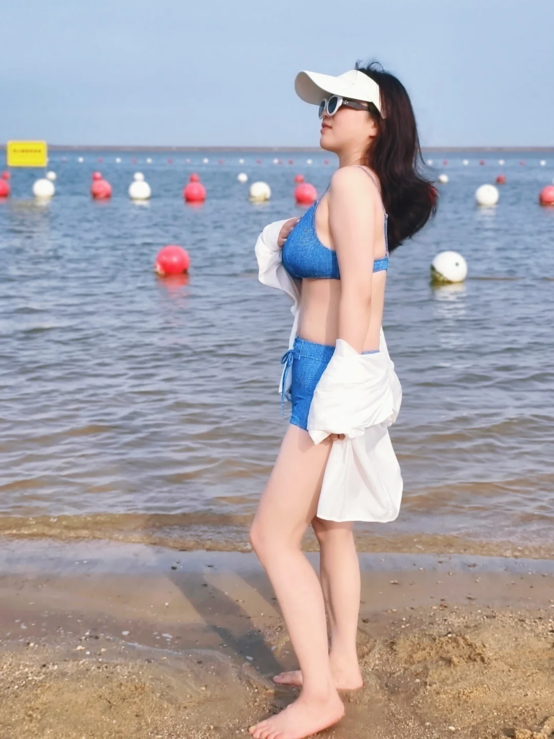 海边无数次，👙比基尼第一次