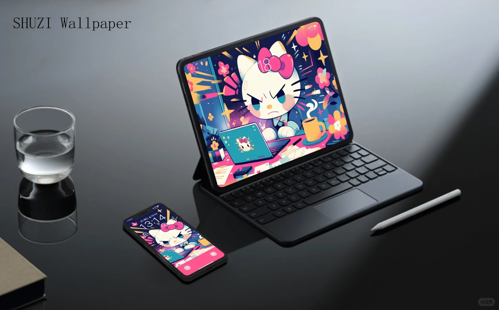 请换壁纸｜打工kitty猫演绎上班的暴躁痛苦