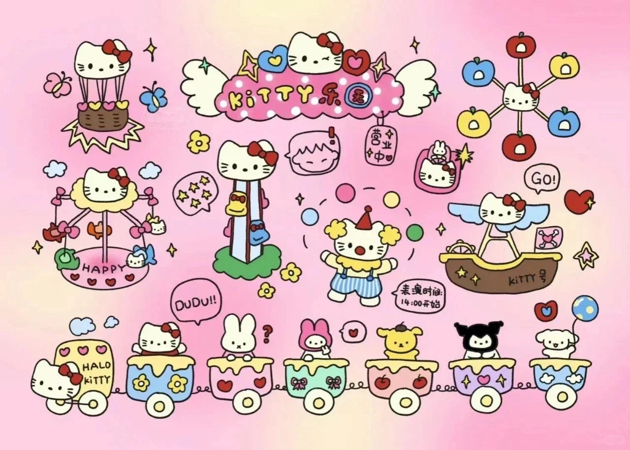 可爱Hello kitty平板壁纸