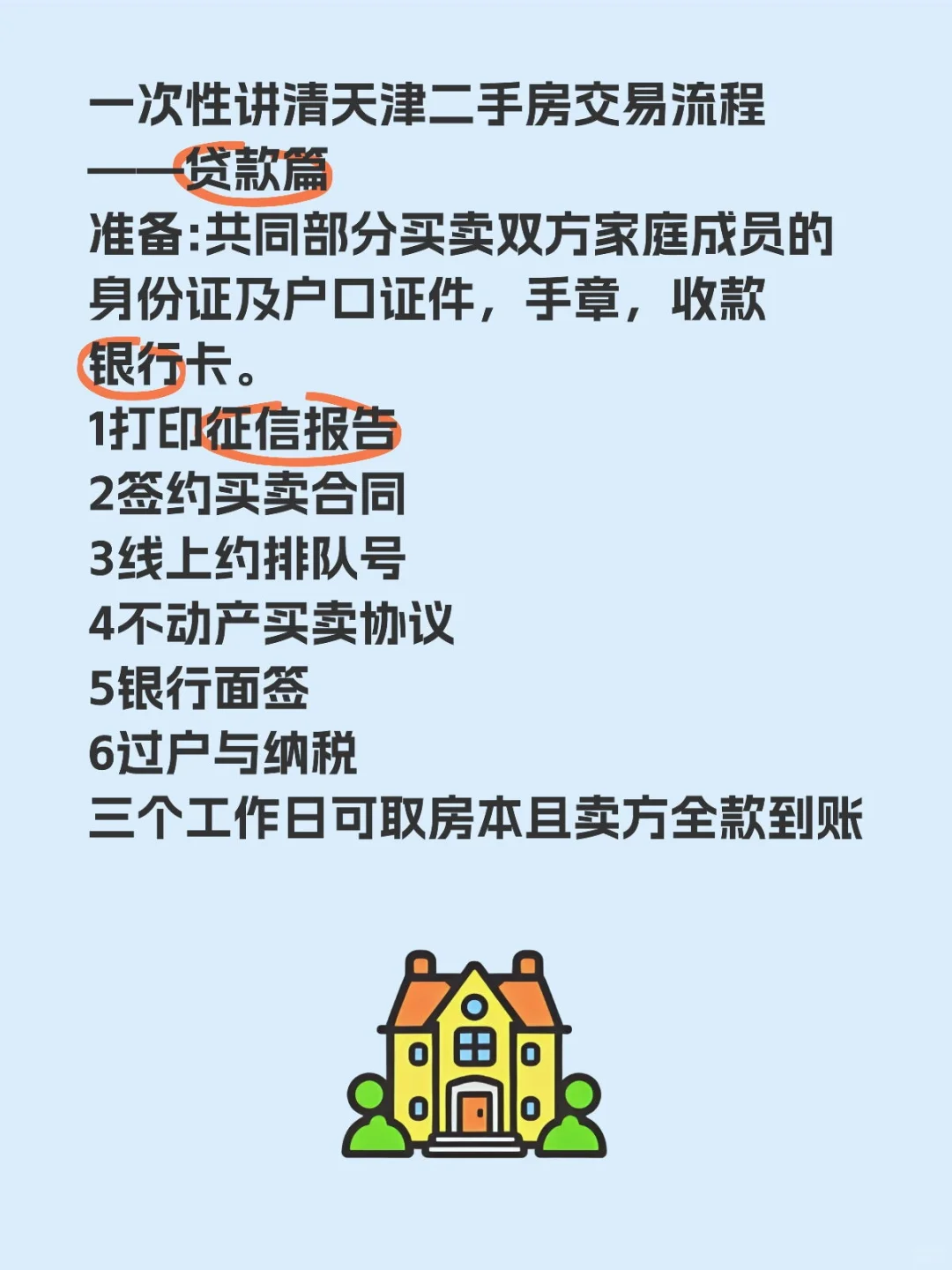 一次性讲清天津二手房交易流程——贷款篇