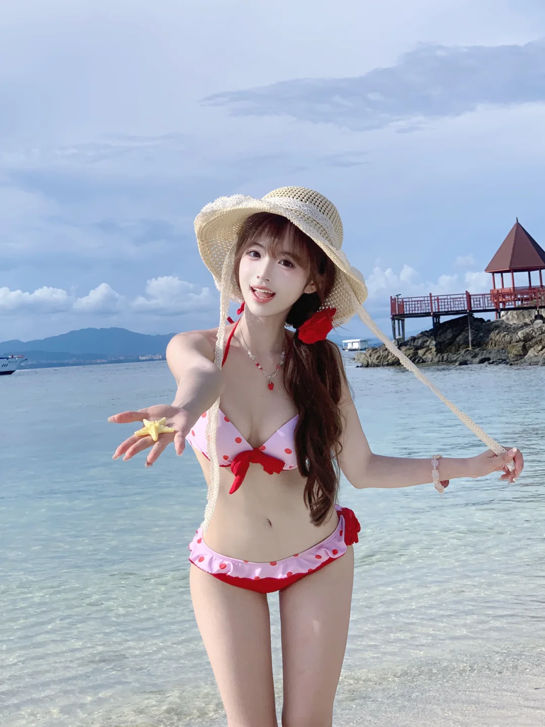 穿了喜欢的比基尼𓈒𓏸🏖️