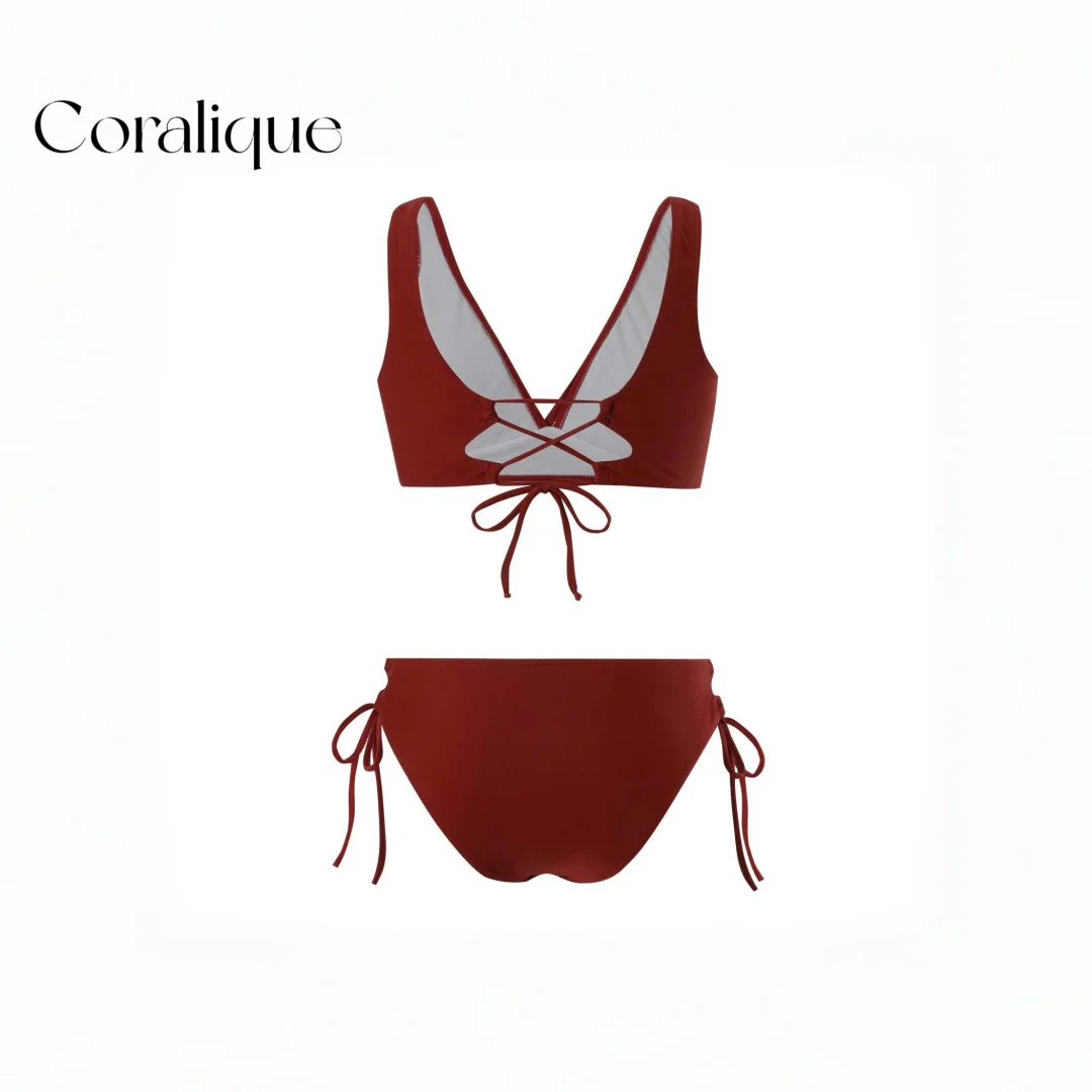 Coralique 红色系比基尼👙、性感又高级～