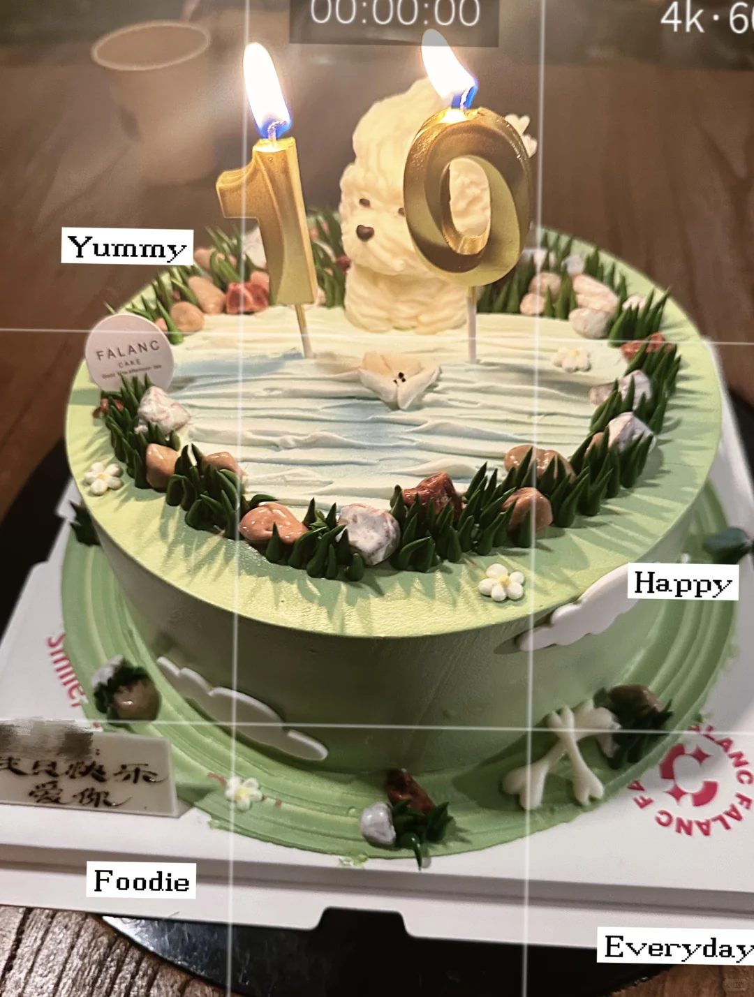 87年生图，38岁兔子，10岁宝贝，生日快乐～