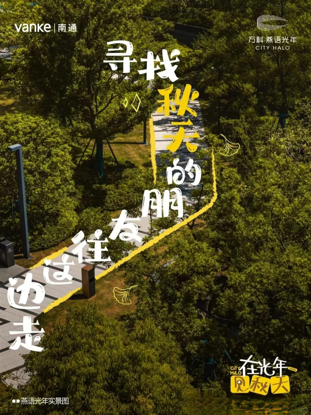地产界写秋天🍁向小红书的诗意化看齐