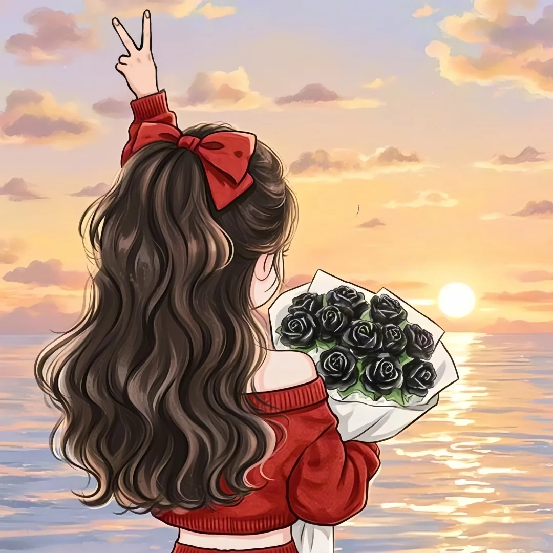 可爱女生头像♥玫瑰自有浪漫🌹✌🏻