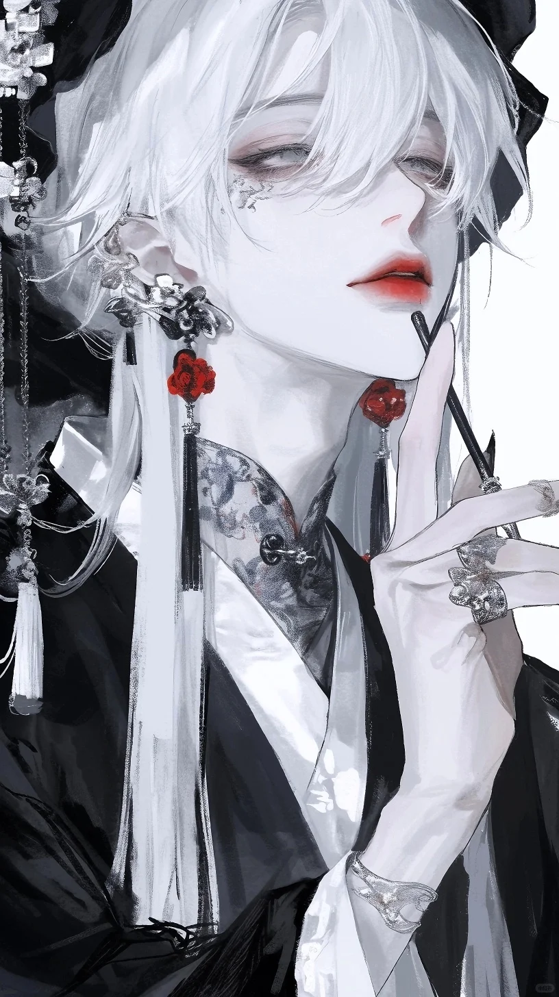 唯美白发