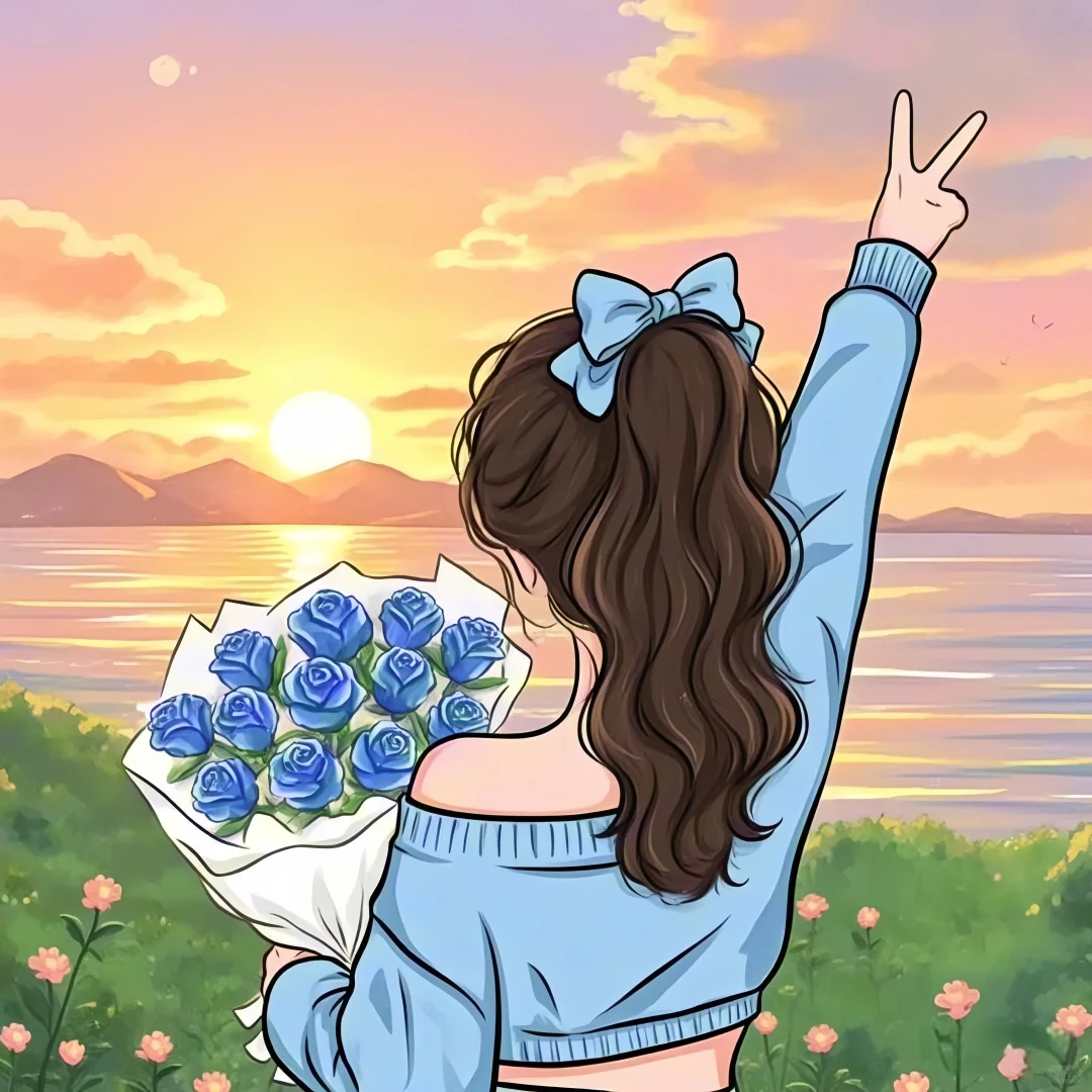 可爱女生头像♥玫瑰自有浪漫🌹✌🏻