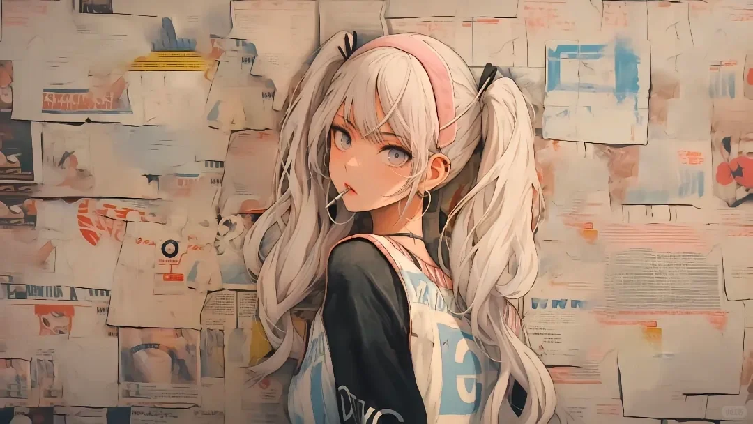 #4k超清 报纸女孩#wallpaper #美出高级感 #