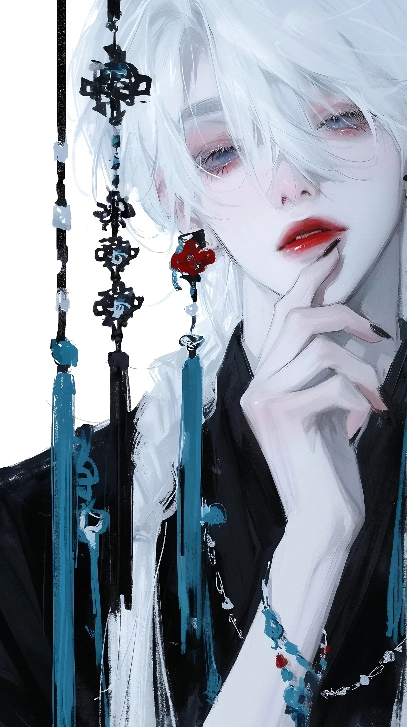 唯美白发