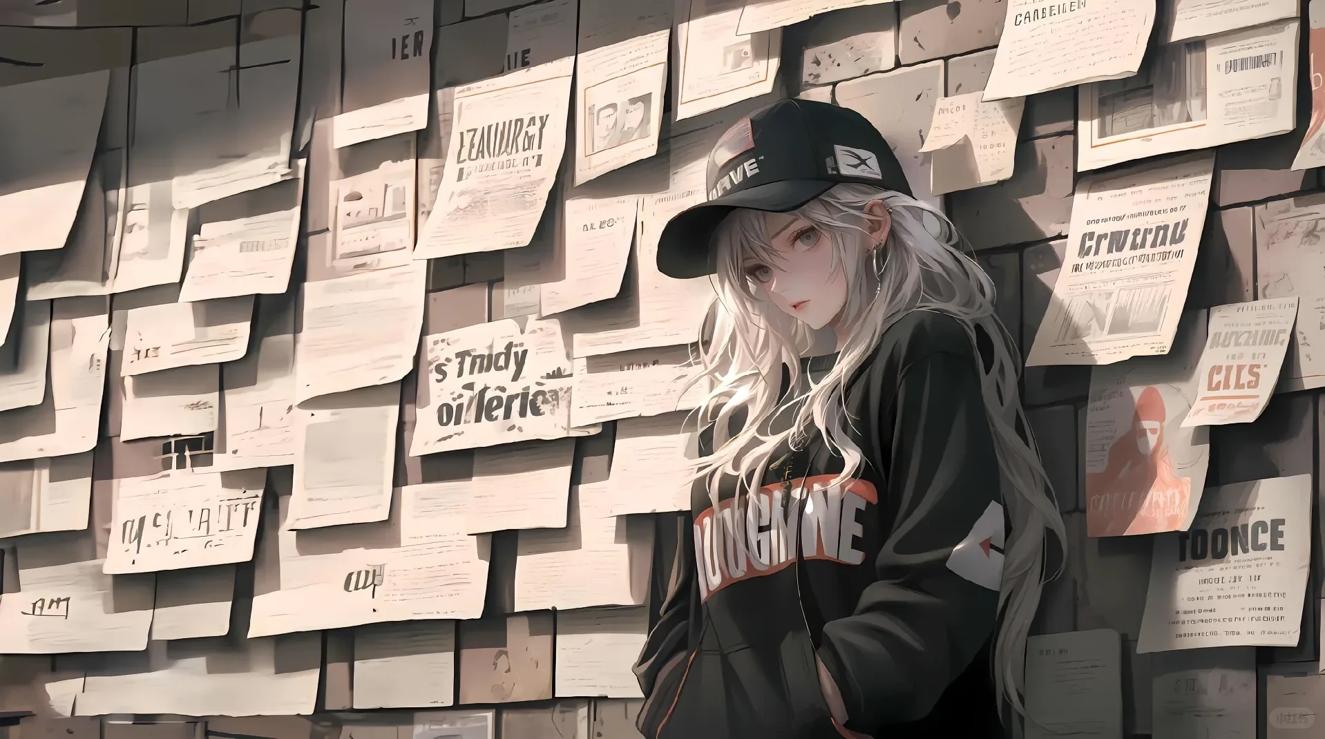 #4k超清 报纸女孩#wallpaper #美出高级感 #