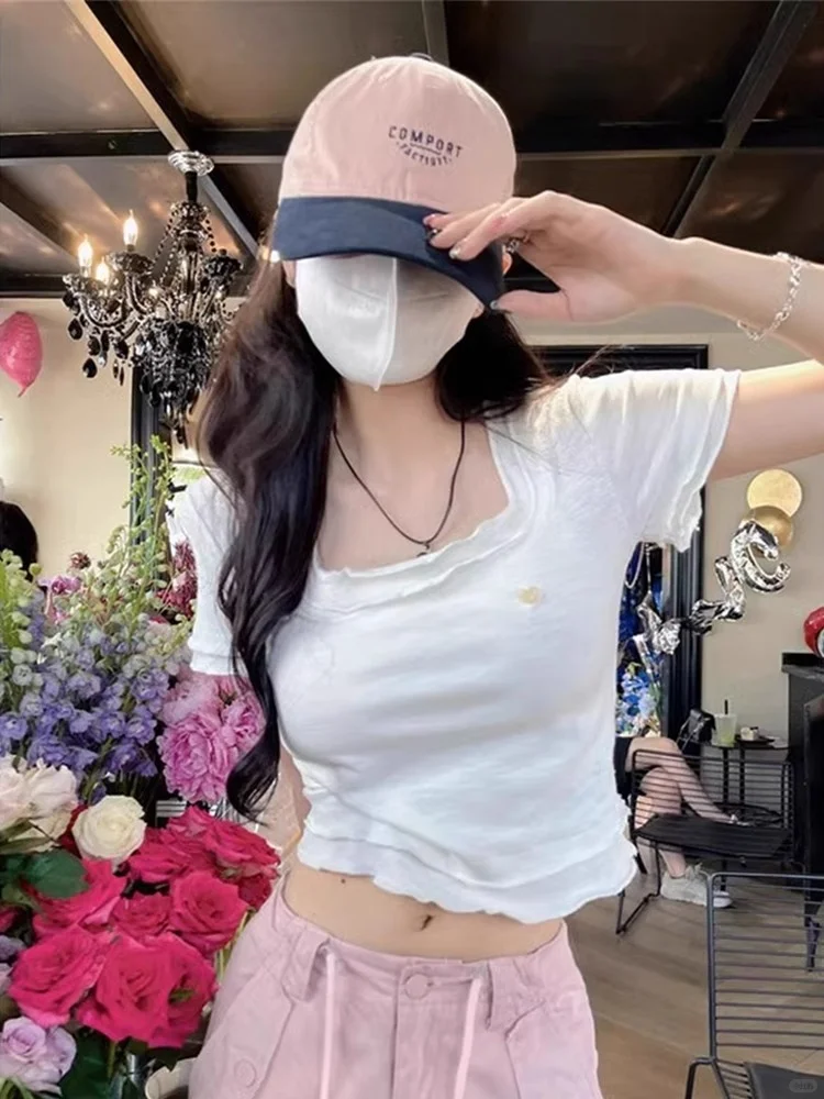 🌷甜辣小心机短袖！这件上衣也太女团了吧
