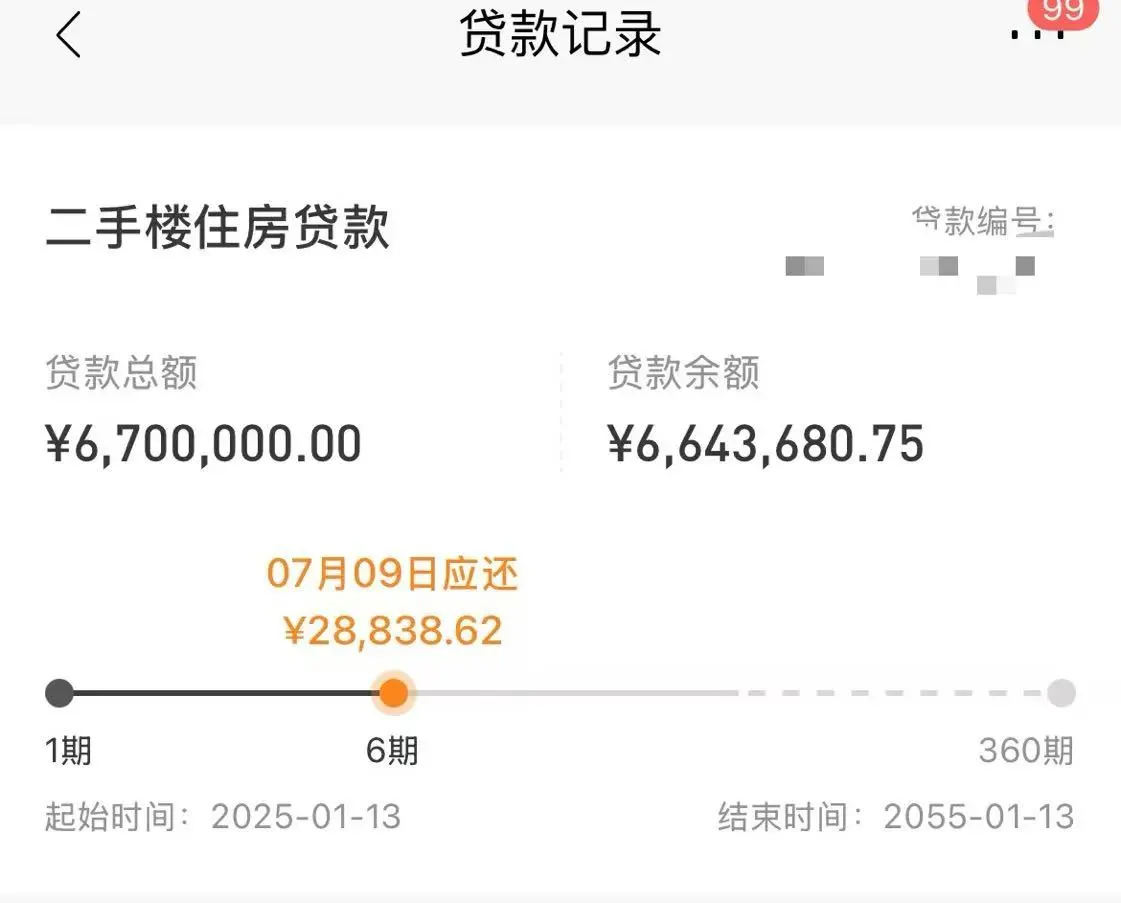我贷款670万买房，月供28792