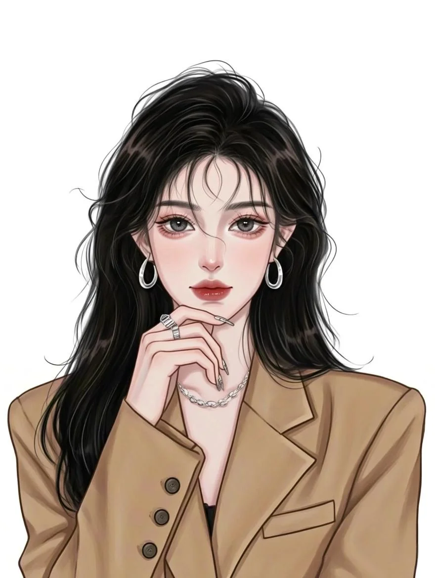 女生头像/御姐头像~浅色西服也超哇塞哇