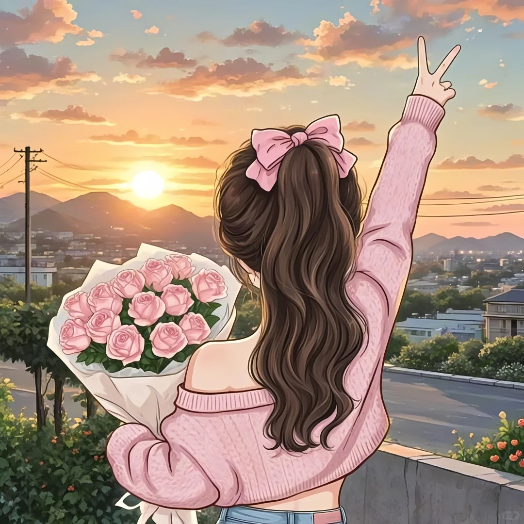 可爱女生头像♥玫瑰自有浪漫🌹✌🏻