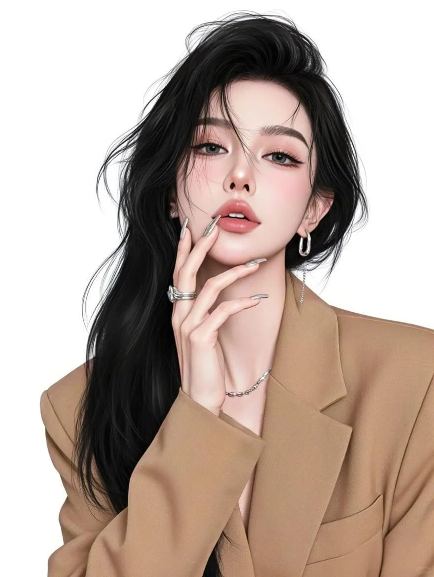 女生头像/御姐头像~浅色西服也超哇塞哇