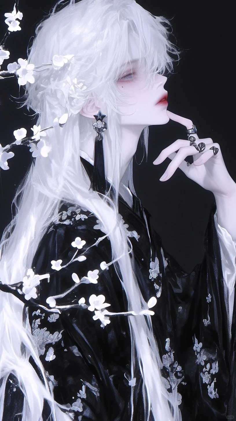 唯美白发