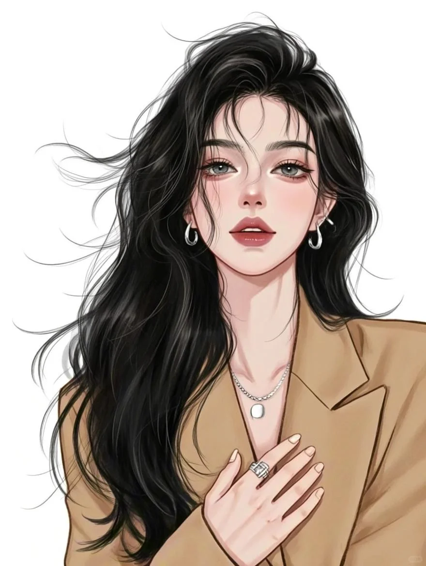 女生头像/御姐头像~浅色西服也超哇塞哇