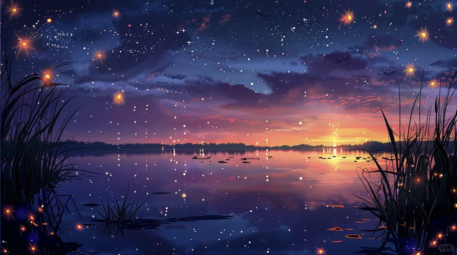 湖边萤火虫