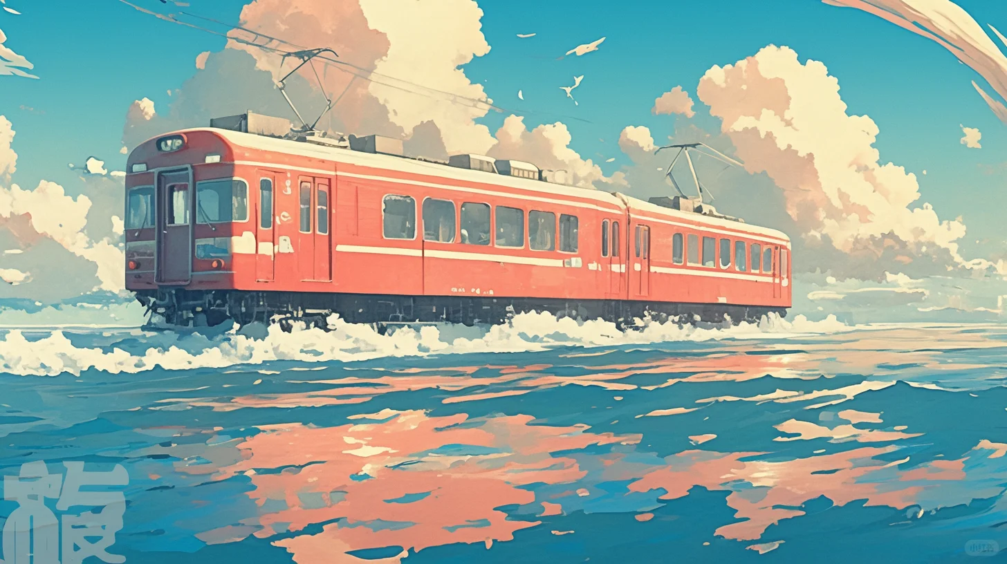 电脑壁纸 | 治愈壁纸海上列车