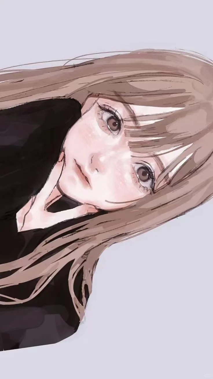 好看的美少女-人物插画
