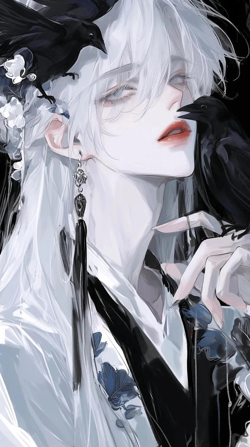 唯美白发