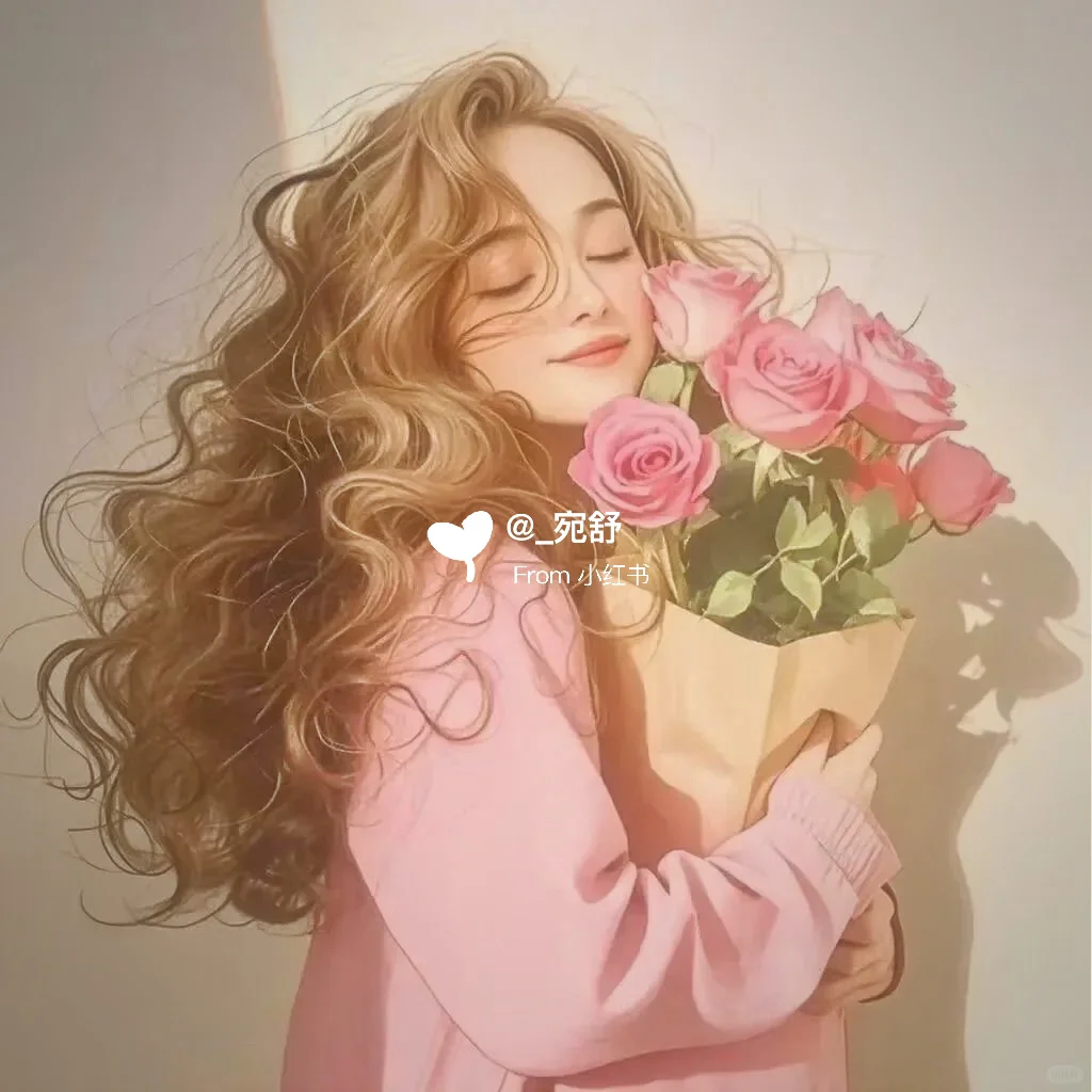 山茶花少女 温柔治愈系出圈头像