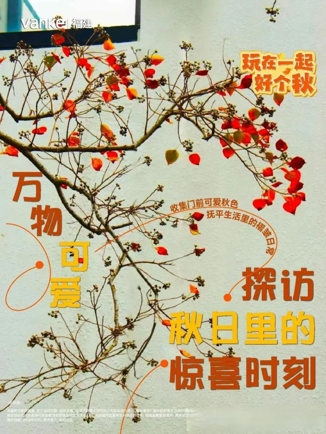 地产界写秋天🍁向小红书的诗意化看齐