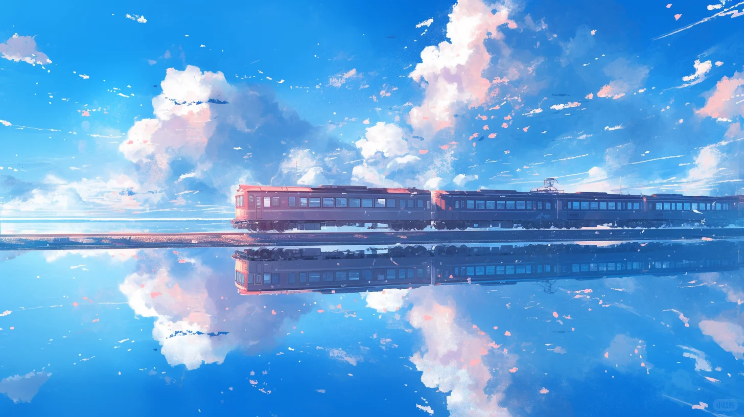 电脑壁纸 | 治愈壁纸海上列车