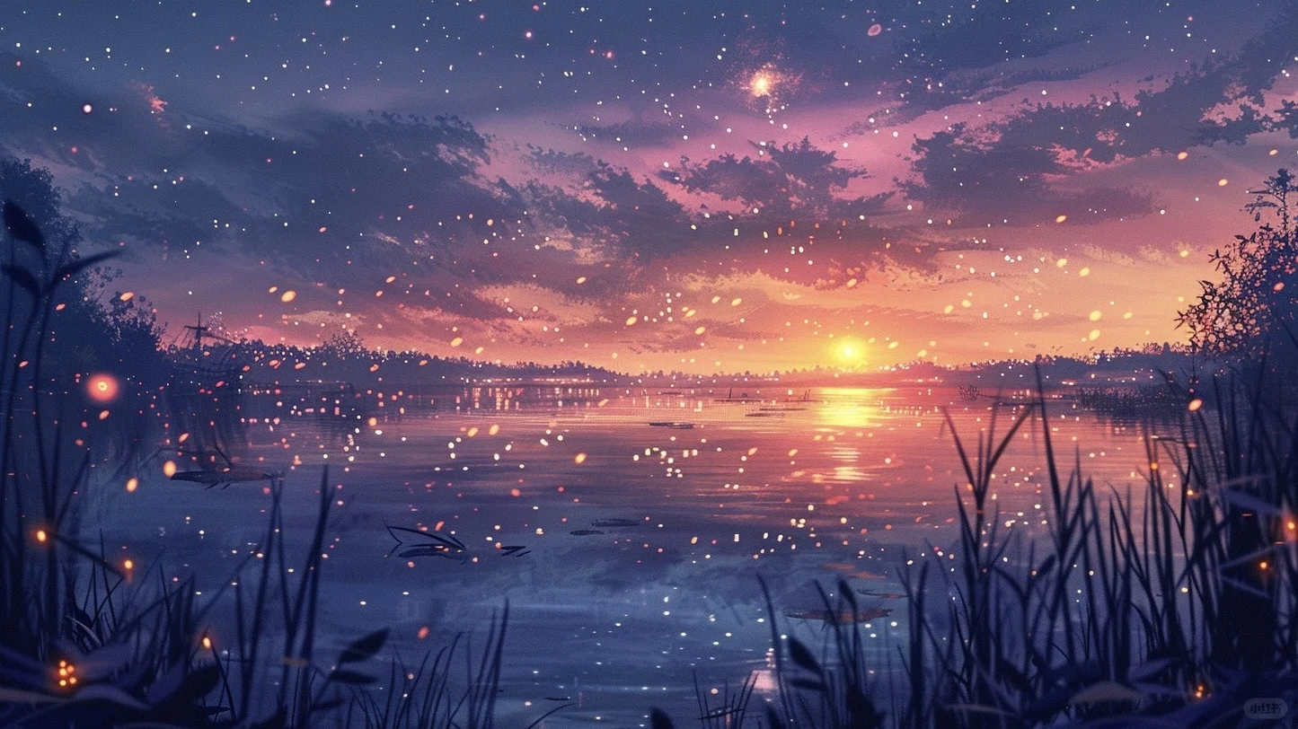 湖边萤火虫