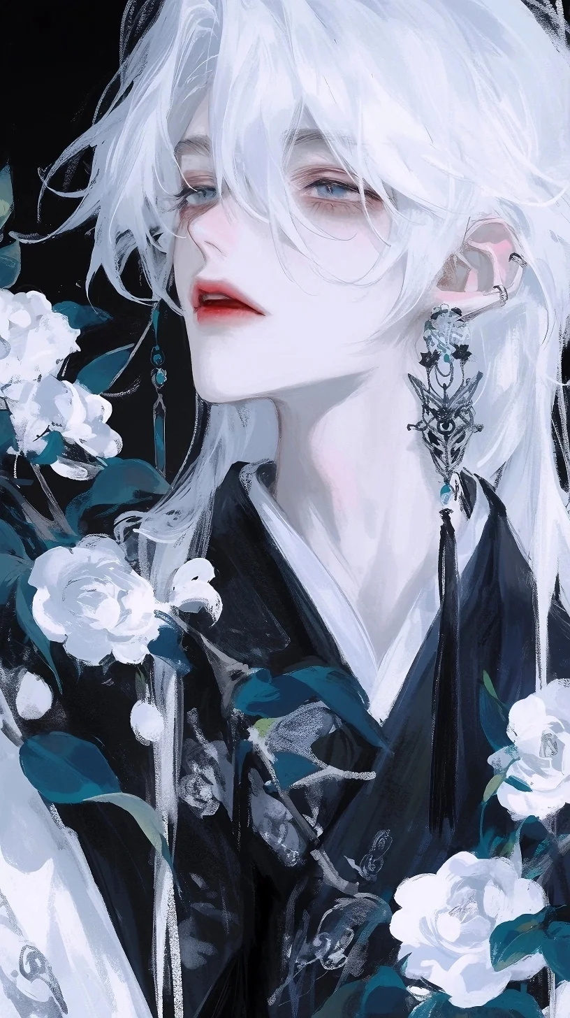 唯美白发