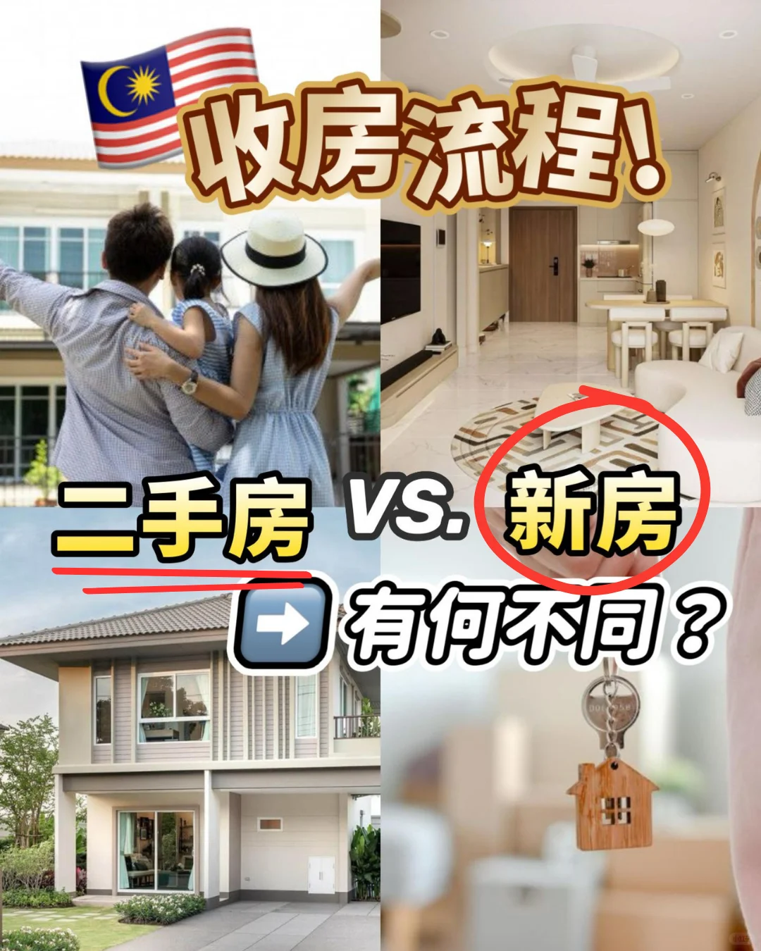 【二手房vs新房】大马人必知收房流程差别！🏠